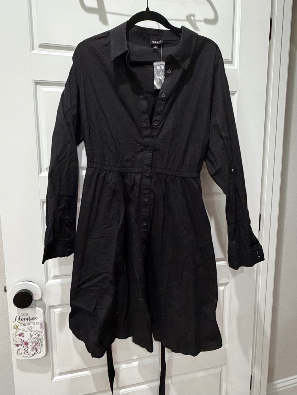 torrid Black Button-Front Shirt Dress
